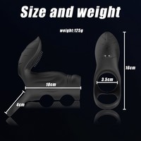 Anneau vibrant médical en silicone à piles, 10 modes de vibration, certifié CE, pour entraînement masculin, télécommande unique, double stimulation