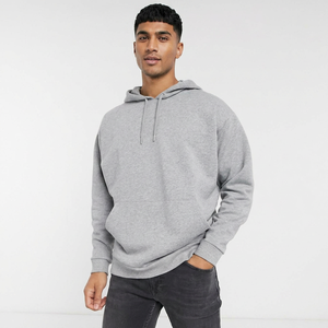 Sudadera con Capucha Gris Extra Grande Unisex, Transpirable, Ropa para Hombre de Talla Grande, Logotipo Personalizado, Sudadera con Capucha de Invierno para Hombre de Talla Grande, Logotipo Personalizado - Product Image 1
