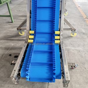 PVC-transportband met rolsystemen voor de voedingsindustrie, transportband voor kartonnen dozen, transportband van roestvrij staal, veilig en hygiënisch materiaal - Product Image 2