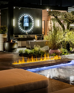 Cheminée électrique sans fumée à vapeur d'eau contemporaine pour salon intérieur, flamme LED sous le support <span class=keywords><strong>TV</strong></span> - Product Image 5