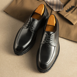 Zapatos de cuero de caña alta, que aumentan la altura, zapatos de hombre de cuero genuino y piel de vaca, zapatos de cuero de negocios y de alta gama - Product Image 2