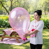 Ballon en latex transparent de 24/32/1200 pouces à quatre côtés, à long cou, grand format, vente directe d'usine, idéal pour les fêtes et événements.