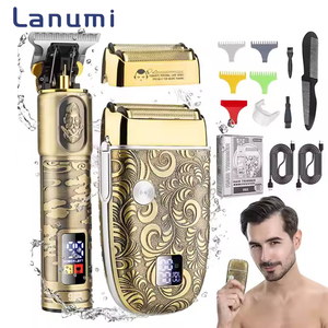 Lanumi 962 nam toàn thân qua lại hói điện <span class=keywords><strong>Clipper</strong></span> đa chức năng Mới Bộ Tóc Dao Cạo lưỡi thép không gỉ sử dụng khách sạn - Product Image 1