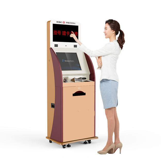 Hot Selling Touch Screen 10-point Capacity Self Service Printing Kiosk with SDK Support A4 Report Printer