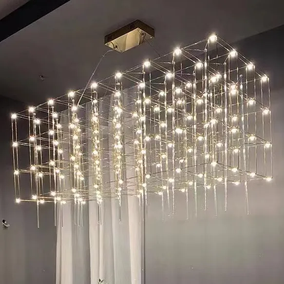ECOJAS Custom Made New Combined Chandelier modern lobby LED pendant light hanging lamp Guesthouse project lighting
