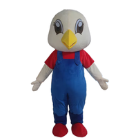 Uyeah OEM/ODM 1PC Costume de Mascotte Personnalisé en Peluche pour Adulte, Design Cartoon (Poussin, Perroquet, Oiseau), avec Logo de Marque Personnalisable