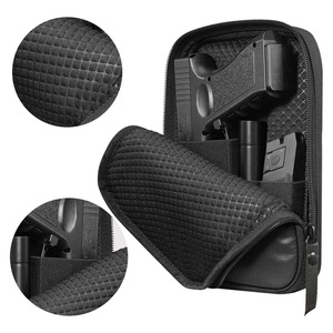 Sac à arme portable, holster tactique, sac bandoulière multifonctionnel pour l'extérieur avec poche zippée, unisexe, couleur unie - Product Image 3