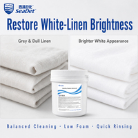 Lessive en poudre blanchissante haute performance avec oxygène, détachant pour linge blanc, usage hôtelier et commercial