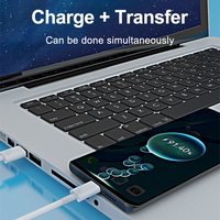 Câble de charge rapide USB-C 65W 120W en gros, adaptateur secteur TPE 6A, câble USB Type-C pour chargeur de téléphone Pro Max 16 17 Pro