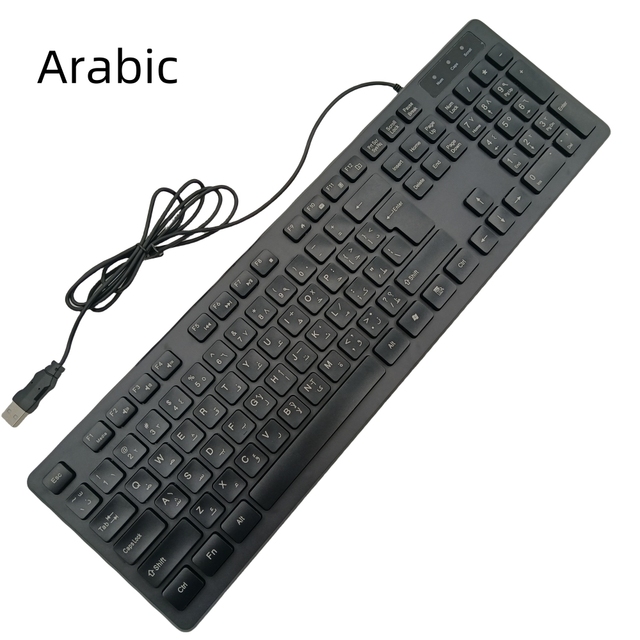 USB Wired Gaming Keyboard Arabic Romanian Swiss Turkish Polish Canadian French Kazakhstani Russian Swedish Danish Finnish