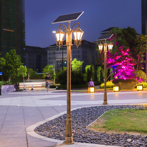 ไฟ LED พลังงานแสงอาทิตย์สำหรับสวนกลางแจ้งกันน้ำ IP65โคมไฟสนามหญ้าสำหรับถนนสนามหน้าบ้านเสาให้แสงสว่างใช้แบตเตอรี่ - Product Image 4