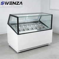 Vitrine Réfrigérée SWENZA pour Crèmes Glacées - Comptoir de Présentation pour Magasin de Desserts