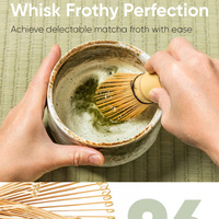 Fouet à Matcha en bambou fabriqué à la main, Chasen japonais traditionnel, agitateur à Matcha, accessoire d'outil de mélange de thé Matcha