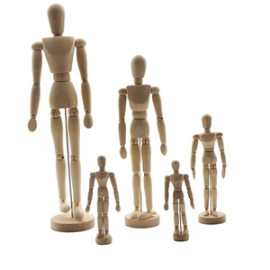 Respetuoso del medio ambiente <span class=keywords><strong>madera</strong></span> estatuilla humanos japonés articulado <span class=keywords><strong>muñeca</strong></span> - Product Image 1