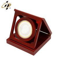 Shuanghua-pièce Souvenir en métal doré et argenté, pièce commémorative gravée sur mesure avec boîte en bois