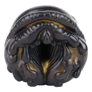 GEEBA Factory Wholesale Male <b>Masturbator</b> Cup Dark Color Pocket Pussy Silicone Flexible Vagina for Male Masturbate Sex Toys - Product Image 5