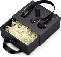 Boîte à tiroir personnalisée avec ruban en satin, boîte rigide pour flacon de parfum, cosmétiques, contenants de voyage, emballage cadeau pour mariage