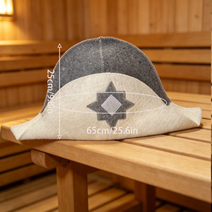 Popular en Europa y América, Cuidado del Cabello de Alta Gama, Personalizable, Suave y Cómodo, Gorro de Sauna Estilo Napoleón - Product Image 1