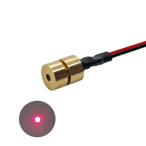 Yeni 6X7.5mm 635nm 0.4mW 1mW 5mW kırmızı lazer modülü lazer kafası ve ışık ile nokta lazer modülü