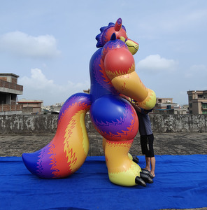 Chất lượng cao <span class=keywords><strong>Inflatable</strong></span> phim hoạt hình động vật đứng sói đồ chơi cho quảng cáo hiển thị - Product Image 3