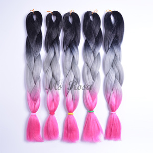 Synthetische Yaki Ombre Flechten Haar Jumbo Braid synthetische afro twist geflecht für haar verlängerung - Product Image 3
