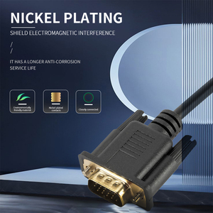 HD placcato oro tipo <span class=keywords><strong>C</strong></span> maschio a VGA 15 Pin maschio con Chip 1080P Full HD digitale a analogico adattatore convertitore Video cavo Audio - Product Image 4