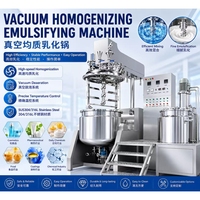 Machine de fabrication de crème cosmétique pour la peau, machine à mélanger la crème, mélangeur émulsifiant sous vide, homogénéisateur