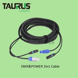 Cable híbrido DMX & Power 2 en 1 con conector Powercon XLR 3pin/5pin 3x2,5mm combi 512 Power Wires Stage - Product Image 2