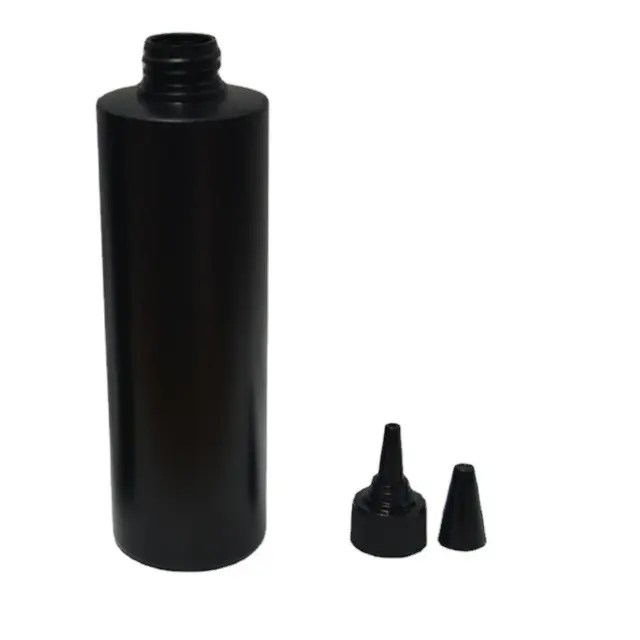 100ml 120ml 200ml 250ml 500ml bianco nero morbido PE plastica pulizia spremere bottiglia con tappo a spirale