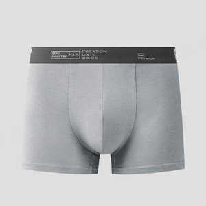 Vente en gros de boxeurs en coton confortables de haute qualité avec logo personnalisé pour hommes - Product Image 2