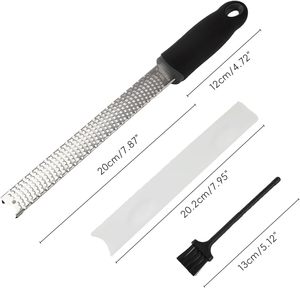 Custom Logo Manual Handheld Fine Stainless Steel Cheese <b>Grater</b> Chocolate <b>Parmesan</b> Coconut Citrus Lime Heavy Duty Eco-Friendly - Product Image 2