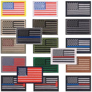 In Stock Various of Colors <strong>and</strong> Styles <strong>Embroidered</strong> USA Country Flag <strong>Patches</strong> With <strong>Hook</strong> <strong>and</strong> <strong>Loop</strong> Backing - Product Image 5