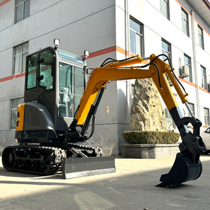 競争力のある価格の2.5トン小型油圧ミニショベル、建設機械用無料アクセサリー付き（ハンマー、オーガー、ドリル） - Product Image 3