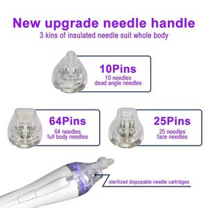 Appareil de beauté 2-en-1 à <span class=keywords><strong>micro</strong></span>-<span class=keywords><strong>aiguilles</strong></span> et marteau froid pour apaiser la peau, éliminer les cicatrices d'acné, soigner le visage, le corps et les yeux, et lutter contre les rides par <span class=keywords><strong>radiofréquence</strong></span> - Product Image 5