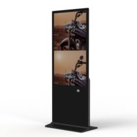 Pantalla de señalización digital de pie Lcd Uhd 4K, kiosco de pantalla táctil, reproductor de publicidad de tótem de 49 55 65 pulgadas, publicidad digital