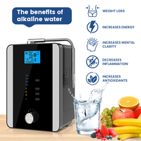 Générateur d'hydrogène alcalin, machine à eau Kangan, ioniseur alcalin Kangen 11 plaques avec revêtement en titane et platine