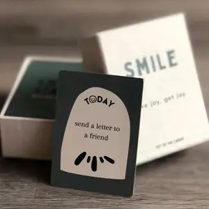 善良行为的习俗善行挑战心理健康每日肯定卡片卡片组励志卡片