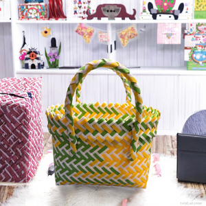 2026 Hot Selling Modern Mini Beach Outdoor Kids Waterproof & Eco-Friendly PP Plastic Woven Summer Gifts <b>Basket</b> <b>for</b> Girls - Product Image 3