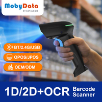 Escáner de Código de Barras Inalámbrico 3 en 1 Mobydata HS400BT, Escáner de Código de Barras Portátil Android Resistente para Uso Industrial