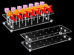 Soporte de exhibición de piruletas acrílicas para boda, fiesta de cumpleaños, soporte de colocación en el segundo piso, soporte de decoración de dulces - Product Image 4