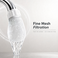 Filtre de robinet à usage unique en coton, réduit la rouille, les sédiments et le goût de chlore, compatible avec l'eau chaude et froide, anti-éclaboussures