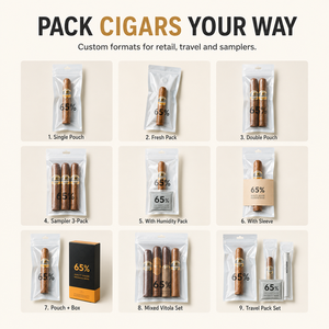 Bolsas de Embalaje con Cierre Hermético Reciclables de Grado Alimenticio para Cigarros, Desodorantes, Chicles y Otros Alimentos - Product Image 2