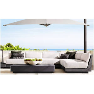 Moderno impermeable de aluminio Patio muebles conjunto jardín balcón al aire libre sofá para terraza patio Hotel Park-estilo de ocio - Product Image 6