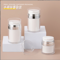 Logo douanier 15g 30g 50g 80g 100g presse type bouteille de crème sous vide voyage portable pot sans air bouteille de crème pour le visage