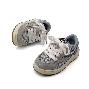 Nuevos zapatos de estilo de baloncesto para niños con purpurina, <span class=keywords><strong>zapatillas</strong></span> británicas de moda para niños, zapatos casuales para hombres, venta al por mayor, zapatos para caminar para niños - Product Image 3