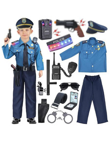Costumes de Policier pour Enfants, Thème Films & Séries TV, Unisexe, 2026, Garçons, <span class=keywords><strong>Police</strong></span> Américaine, Halloween, Carnaval, Déguisement, Fête, Scène - Product Image 4
