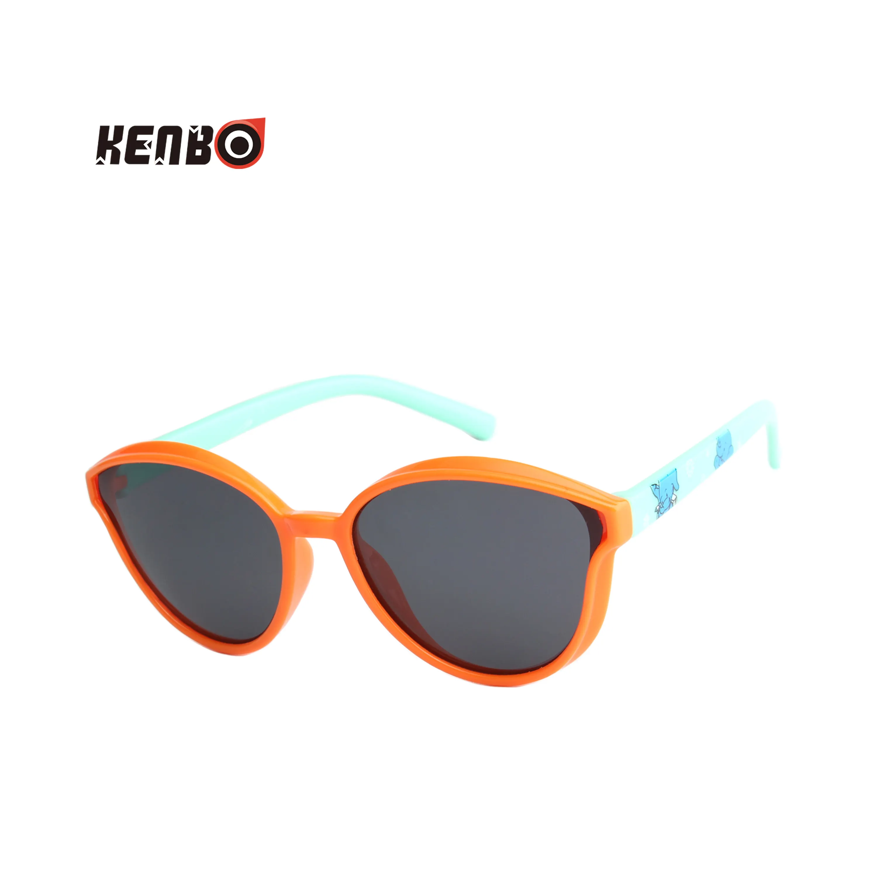 Kenbo Eyewear 2020 Kids TR90 Designer Druck muster Cat Eye Optischer Rahmen Polarisierte Linse Sonnenbrille Großhandel Brillen
