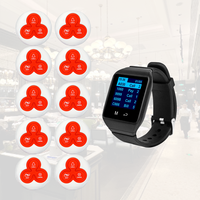 Nouvel arrivage de téléavertisseur de restaurant système d'appel de serveur sans fil bouton d'appel récepteur de montre pour le service à la clientèle de café