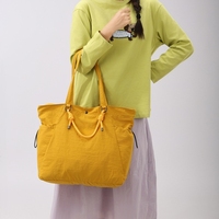 Sac fourre-tout unisexe personnalisé avec logo, couleur unie, durable, portable, grande capacité, sac à main en nylon, résistant à l'eau, polyester, yoga