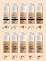 Fond de Teint Liquide Minéral Végétalien OEM/ODM à Base de Minéraux, Fini Mat, Anti-Sébum, Longue Tenue, Base de Maquillage Visage